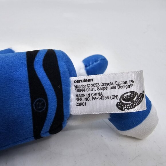 Crayola Crayon Cerulean Blue Plush Keychain Toy 2023 7 in - Picture 7 of 10